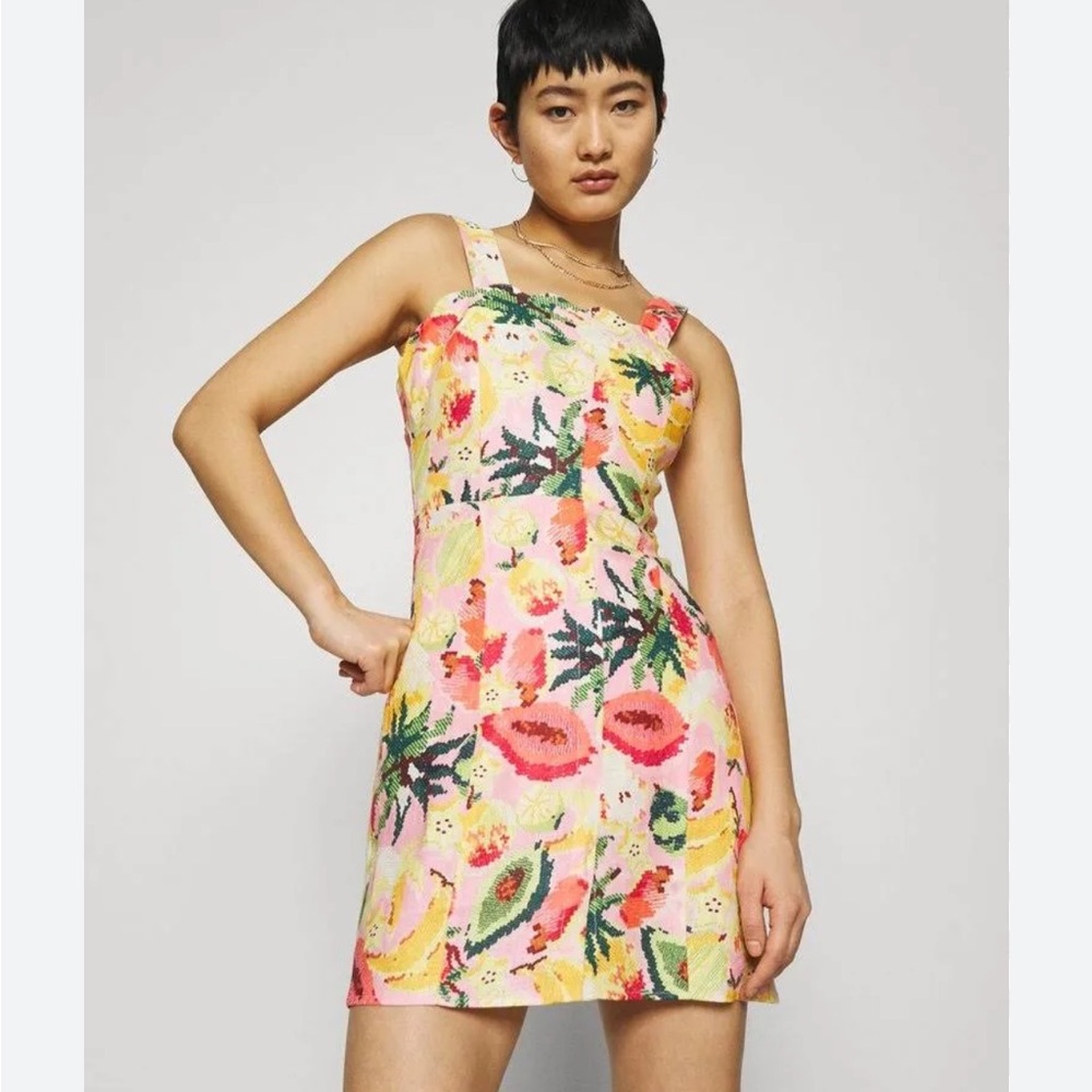 FARM Rio Pink Floral Print Mini Dress